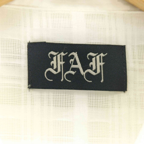 エフエーエフ/フェイクアズフラワーズ FAF/Fake As Flowers 26SS Patch Work Shirts パッチワーク・シャツ メンズ JPN:2