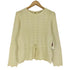 LANSOIR Angora アンゴラ混 カギ編み セーター レディース JPN:M