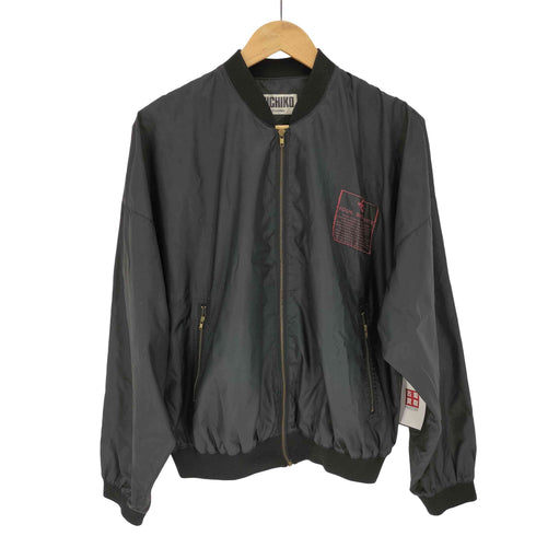 ミチコロンドン MICHIKO LONDON 80S ロゴパッチ バックプリント ナイロン スカジャン メンズ