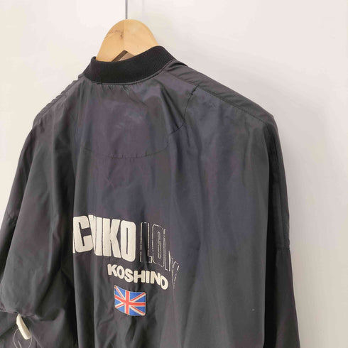 ミチコロンドン MICHIKO LONDON 80S ロゴパッチ バックプリント ナイロン スカジャン メンズ