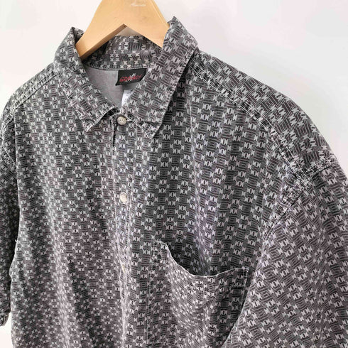 グラミチ GRAMICCI 90S USA製 総柄 S/S レギュラカラーシャツ メンズ import:M