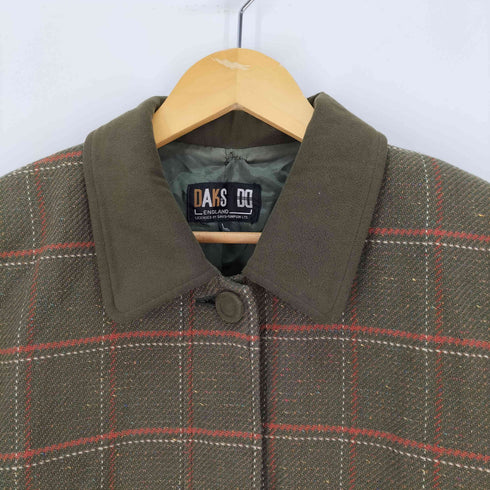 ダックスゴルフ DAKS GOLF ウールシルク チェック ジャケット メンズ import:L