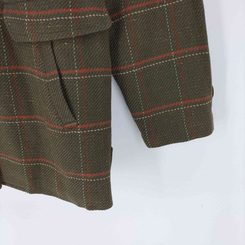 ダックスゴルフ DAKS GOLF ウールシルク チェック ジャケット メンズ import:L