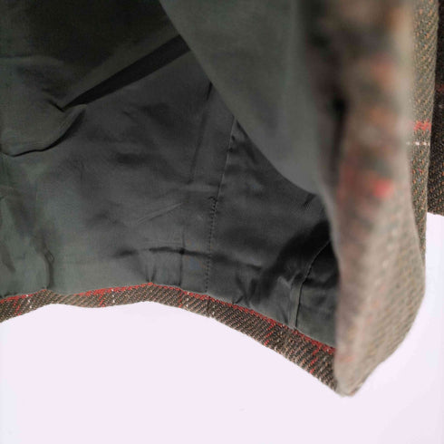ダックスゴルフ DAKS GOLF ウールシルク チェック ジャケット レディース import:L