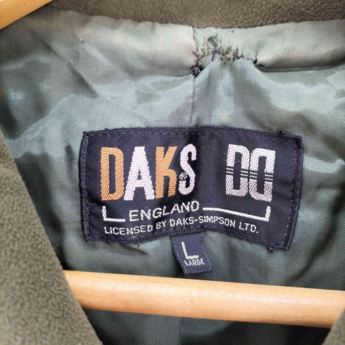 ダックスゴルフ DAKS GOLF ウールシルク チェック ジャケット メンズ import:L