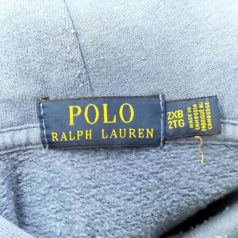 ポロラルフローレン POLO RALPH LAUREN ロゴプリント プルオーバーパーカー メンズ 2XB