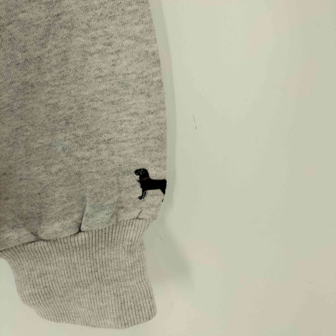 THE BLACK DOG 90s USA製 ブラック ドッグ 黒犬 刺繍 スウェット 両面 プリント メンズ import:XL