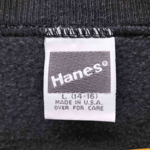 ヘインズ Hanes 90S USA製 プリント スウェット メンズ import:L