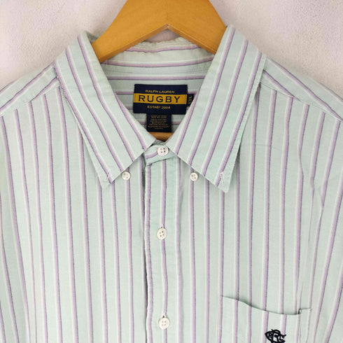 ラグビーラルフローレン Rugby Ralph Lauren ストライプ BDシャツ メンズ import:XXL
