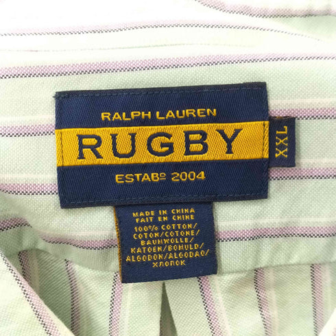 ラグビーラルフローレン Rugby Ralph Lauren ストライプ BDシャツ メンズ import:XXL