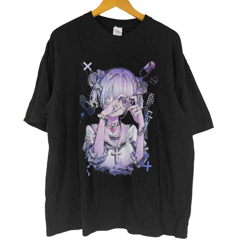 プリントスター printstar 病みガール プリント Tシャツ メンズ JPN:XL