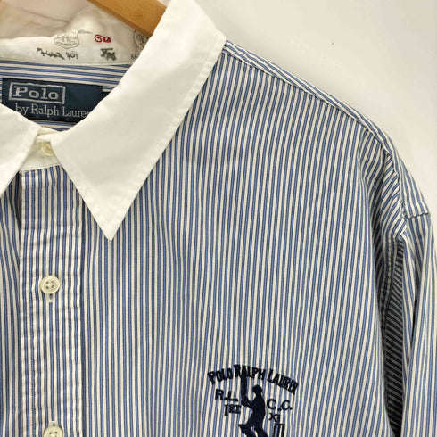 ポロバイラルフローレン Polo by RALPH LAUREN ストライプ クレリックシャツ メンズ import:XXL