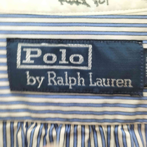 ポロバイラルフローレン Polo by RALPH LAUREN ストライプ クレリックシャツ メンズ import:XXL