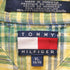 トミーヒルフィガー TOMMY HILFIGER 90S ワンポイント 刺繍 半袖 チェック シャツ ボタンダウン メンズ import:XL