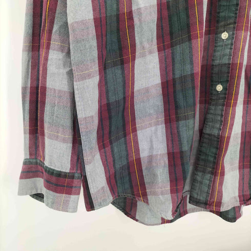 トミーヒルフィガー TOMMY HILFIGER 90S ワンポイント 刺繍 チェック シャツ ボタンダウン メンズ import:XL