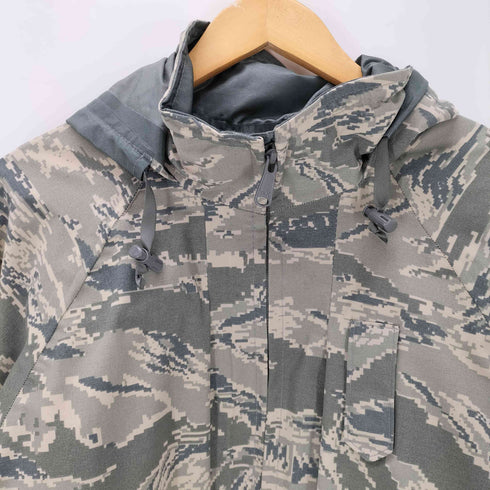 ユーエスアーミー U.S. ARMY 米軍 USA製 迷彩柄 ABU GORE-TEX デジタル タイガー カモ ミリタリー ゴアテックス パーカー メンズ XL/R