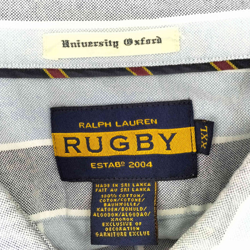 ラグビーラルフローレン Rugby Ralph Lauren University Oxford ストライプ BDシャツ メンズ import:XXL