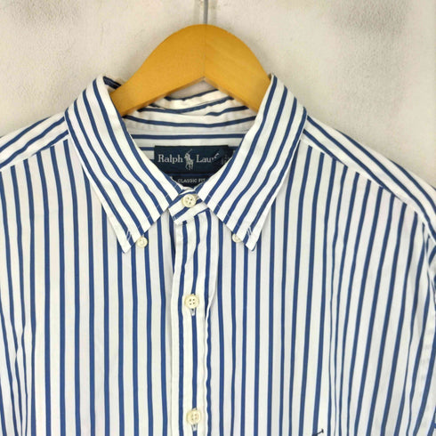 ラルフローレン RALPH LAUREN CLASSIC FIT ストライプ BDシャツ メンズ import:XL