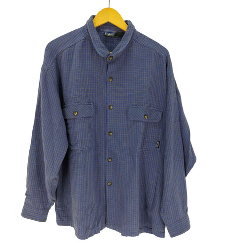パタゴニア patagonia ポルトガル製 ORGANIC COTTON チェック ヘビーフランネルシャツ メンズ import:XL