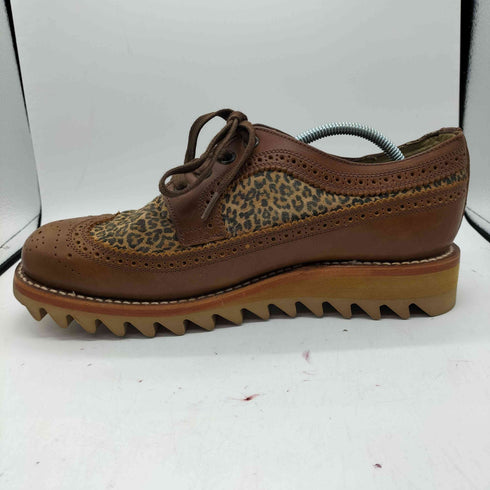PISTOLERO ピストレロ メキシコ製 OXFORD WING TIP オックスフォード ウイング チップ レオパード ドレス シューズ メンズ US:9
