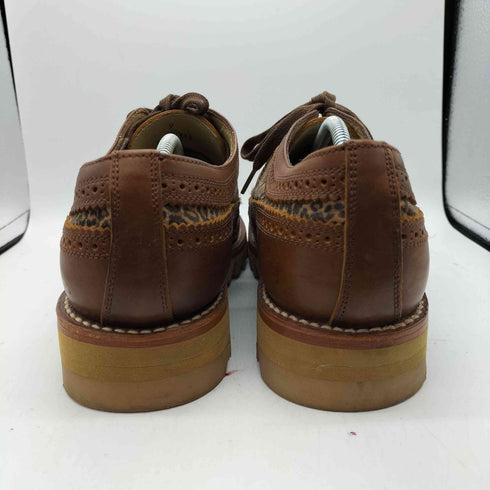 PISTOLERO ピストレロ メキシコ製 OXFORD WING TIP オックスフォード ウイング チップ レオパード ドレス シューズ メンズ US:9