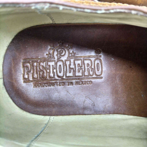 PISTOLERO ピストレロ メキシコ製 OXFORD WING TIP オックスフォード ウイング チップ レオパード ドレス シューズ メンズ US:9