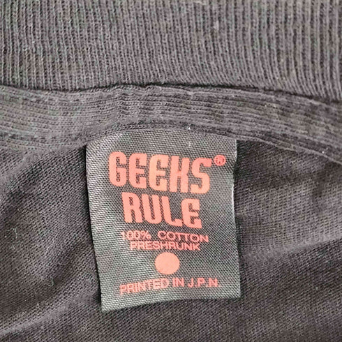 ギークスルール GEEKS RULE SILKSCREEN PRINTING T SHIRT シルクスクリーンプリント 半袖Tシャツ メンズ L
