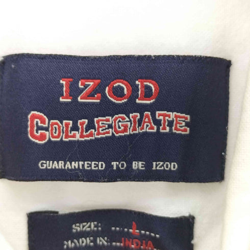 アイゾッド IZOD カレッジロゴ刺繍ボタンダウンシャツ メンズ import:L