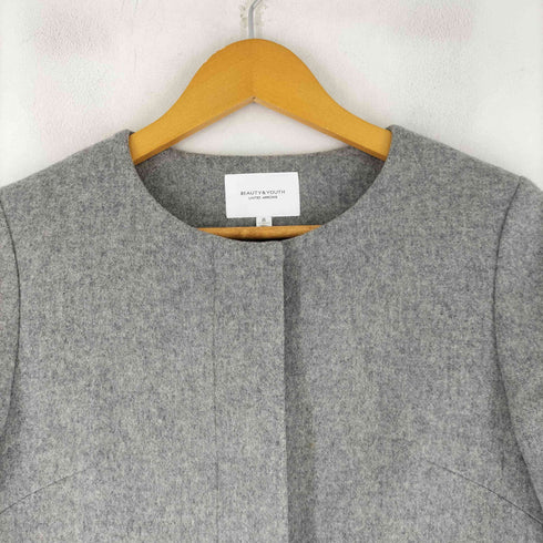 ビューティーアンドユースユナイテッドアローズ BEAUTY & YOUTH UNITED ARROWS BY∴ ビーバーノーカラーコート レディース JPN:S
