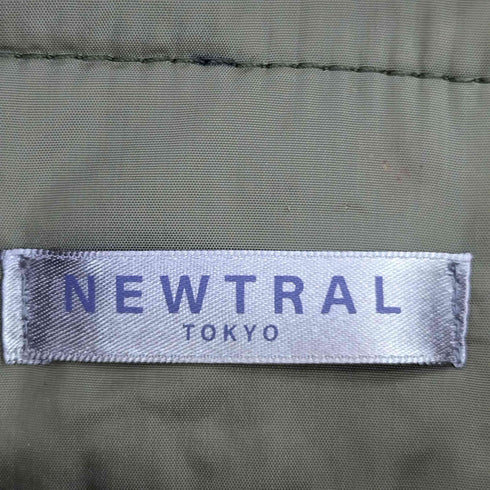 NEWTRAL TOKYO ペイント加工 ノーカラー 中綿 ブルゾン メンズ