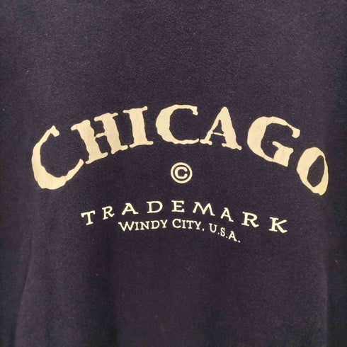 90S SANTEE ボディ USA製 CHICAGO プリント スウェット メンズ XXXL