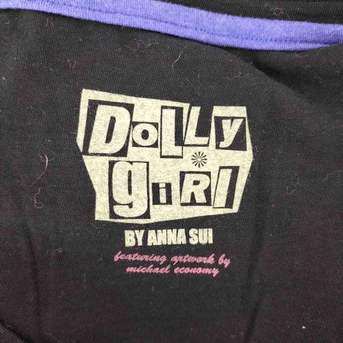 ドーリーガールバイアナスイ DOLLY GIRL BY ANNA SUI Y2K 文字プリント ストーン カットソー レディース JPN:2