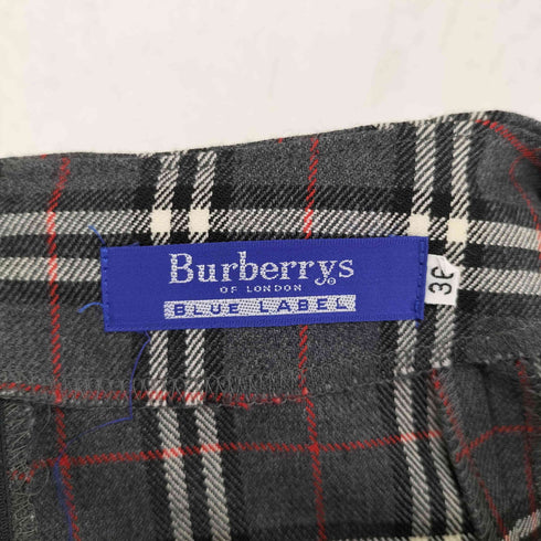 バーバリーズ BURBERRYS BLUE LABEL チェック プリーツスカート レディース JPN:36