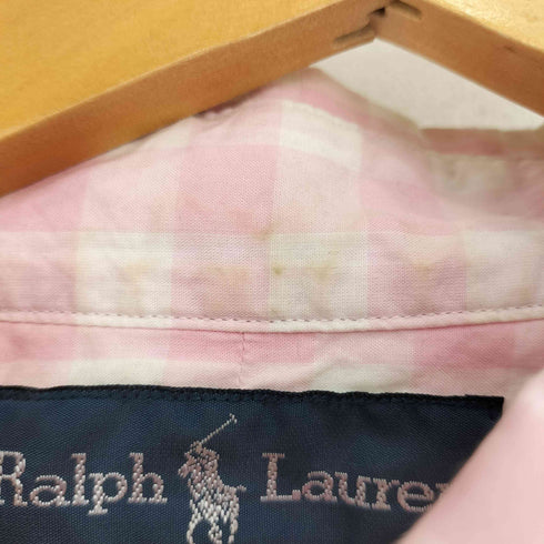 ラルフローレン RALPH LAUREN CUSTIM FIT スモールポニー刺繍 BD チェック長袖シャツ メンズ import:L