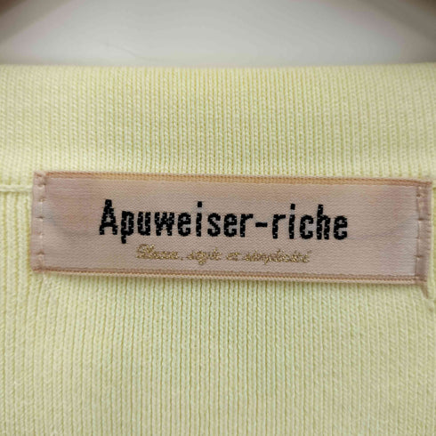 アプワイザーリッシェ Apuweiser riche 25aw ハート刺繍カラーカーディガン レディース JPN:2