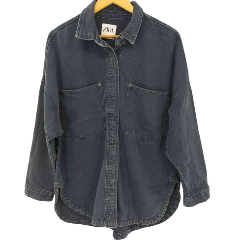 ザラ ZARA デニムシャツ レディース import:M