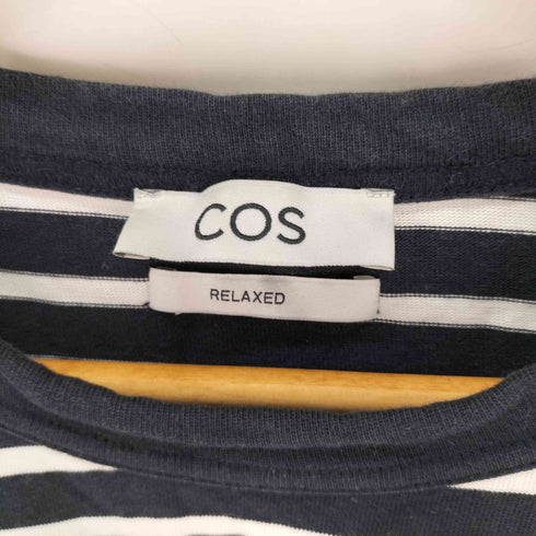 コス COS RELAXED ボーダー クルーネック カットソー メンズ import:L