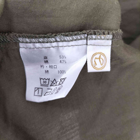 ナカガワマサシチショウテン 中川政七商店 リネン混 ハイネック 長袖 ワンピース レディース FREE