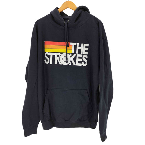 The Strokes ザ・ストロークス アーティスト ロゴプリント プルオーバーパーカー メンズ L