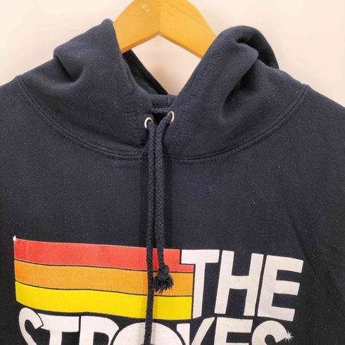 The Strokes ザ・ストロークス アーティスト ロゴプリント プルオーバーパーカー メンズ L