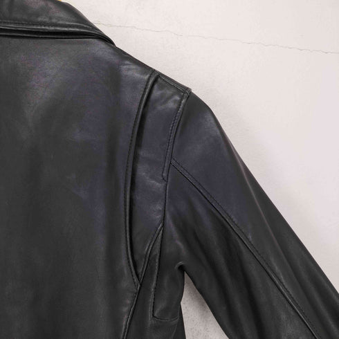 フリークスストア FREAKS STORE sheepskin シープスキン 羊革 ダブル レザー ライダース ジャケット レディース JPN:M