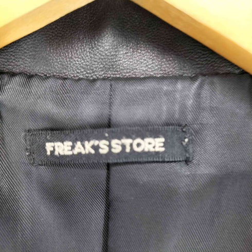 フリークスストア FREAKS STORE sheepskin シープスキン 羊革 ダブル レザー ライダース ジャケット レディース JPN:M