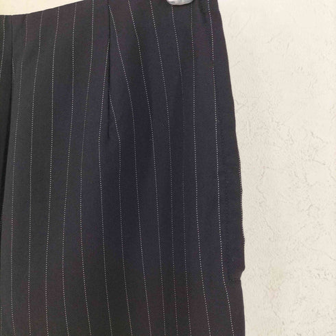 コムデギャルソン COMME des GARCONS 90s AD1992 93SS ウール ストライプ サイドジップ フレアパンツ レディース S