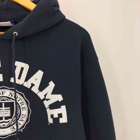 チャンピオン Champion 90s~00s アーチ カレッジプリント ハトメ 袖目あり プルオーバーパーカー メンズ import:M