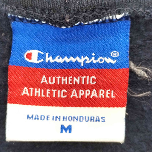 チャンピオン Champion 90s~00s アーチ カレッジプリント ハトメ 袖目あり プルオーバーパーカー メンズ import:M