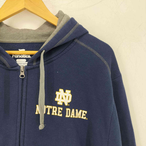 notre dame ジップアップパーカー メンズ import:XL