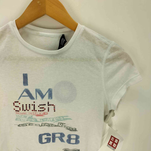 I.AM.GIA MIMI WADE アイアムジーア スパンコール プリント チビTシャツ GR8 レディース S-M