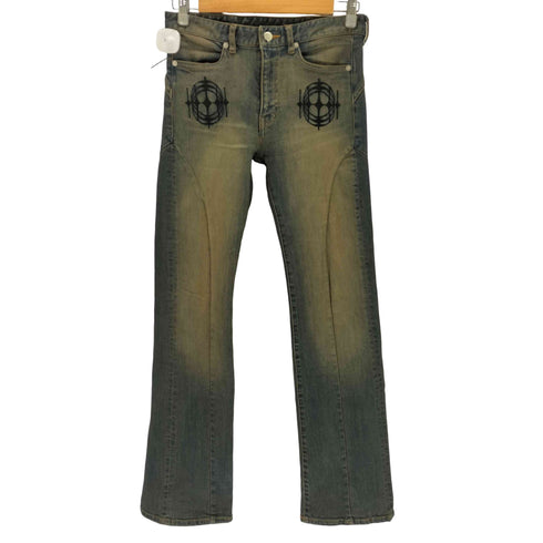 THEREDTHREAD ザレッドスレッド S Symbol Denim シンボルデニム フレア Y2K レディース M