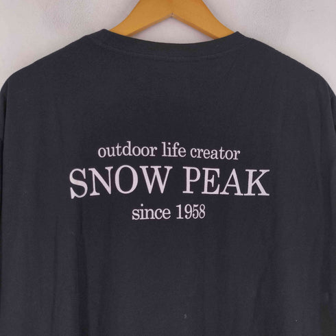 スノーピーク Snow Peak 別注 ロゴ刺繍 バックプリント ワンピース レディース