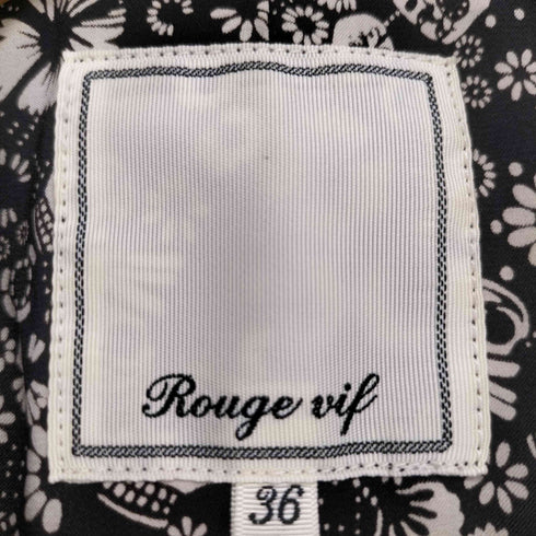 ルージュヴィフ Rouge vif ピッグスエード ダブルライダースジャケット Y2K レディース JPN:36
